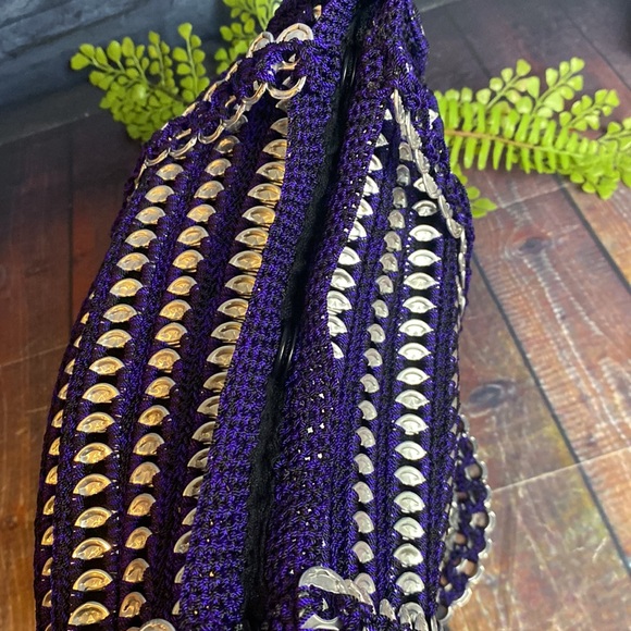 Hand Crafted Crochet Poptab Artsy Popart Shoulder bag tote - Picture 7 of 8